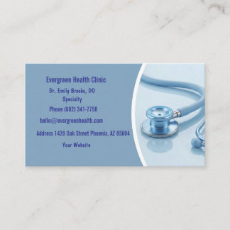 Professional Medical Appointment Card with QR Code