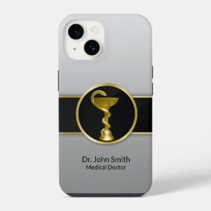 Professional Medical Hygieia Bowl Gold iPhone 14 Case