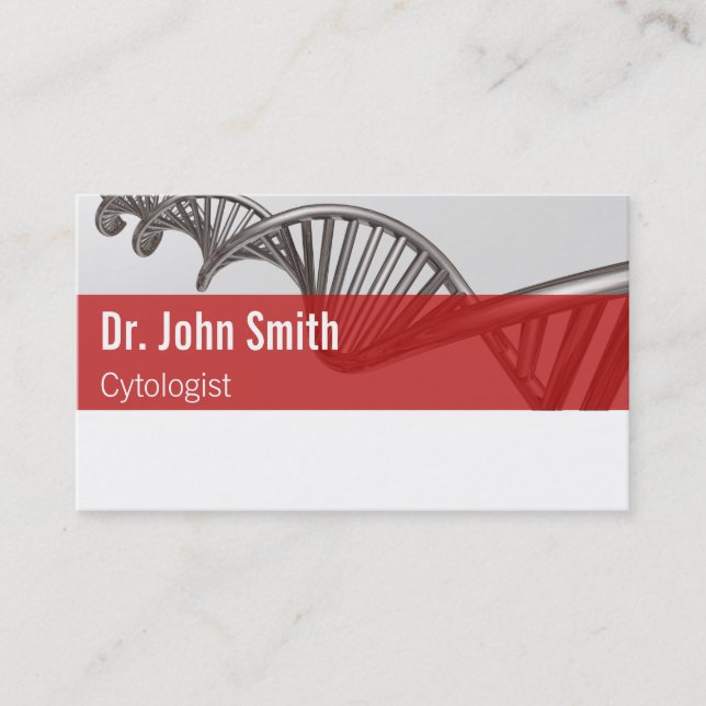 Professional Medical Science DNA Strand Business Card (Front)
