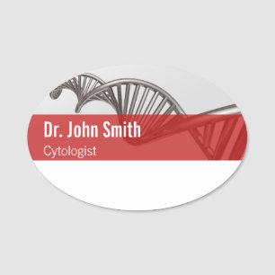 Professional Medical Science DNA Strand Name Tag