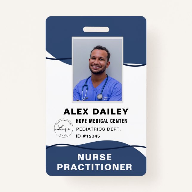 Professional Medical Surgical Employee Badge ID Badge (Front)