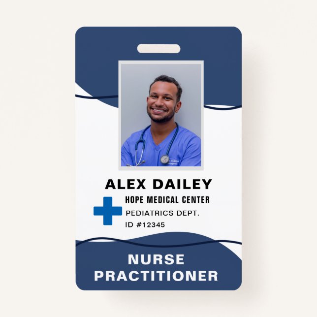 Professional Medical Surgical Employee ID Badge (Front)