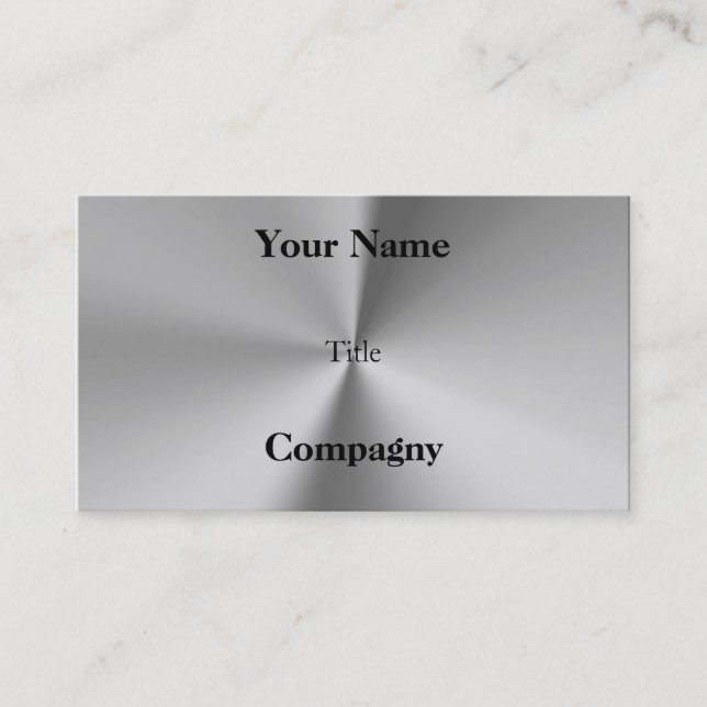 Professional metal business card (Front)