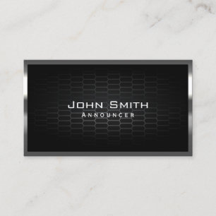 Professional Metal Cells Announcer  Business Card