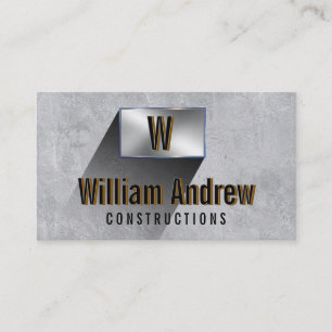 Professional Metal Construction Business Card Mode