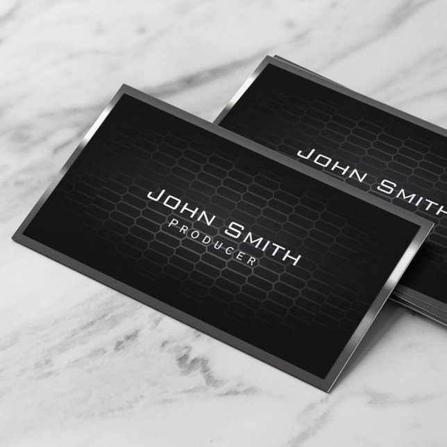 Professional Metal Framed Producer Business Card (Creator Uploaded)