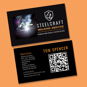 Professional Metal Welding & Fabrication Business Card