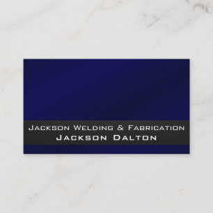 Professional Metal Welding Fabrication Contractor Business Card