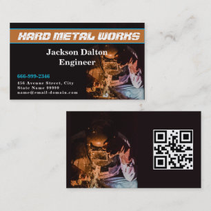 Professional Metal Welding Fabrication Contractor  Business Card