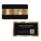 Professional Metallic Gold Black Simple Elegant QR