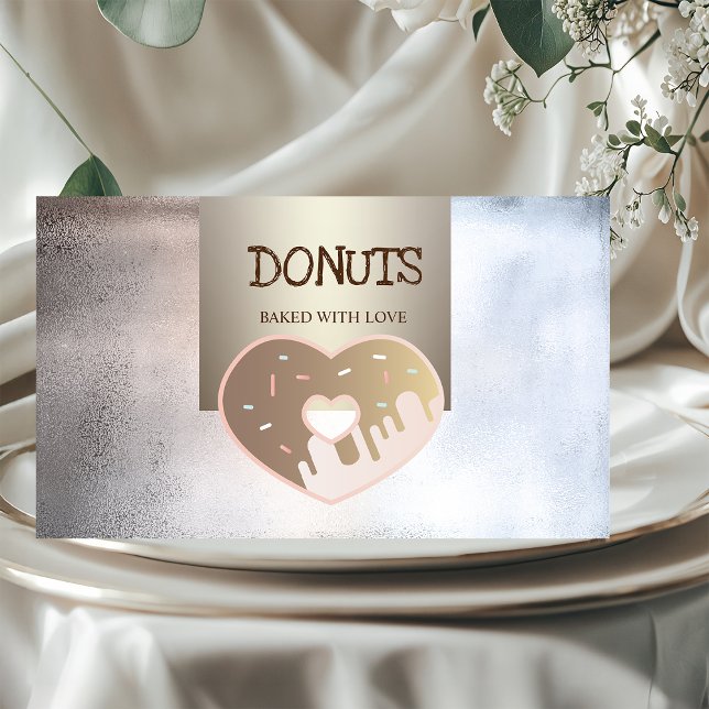 Professional,Mettalic,Doughnuts,Bakery  Business Card (Creator Uploaded)