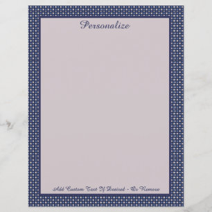 Professional Midnight Blue Border Personalise