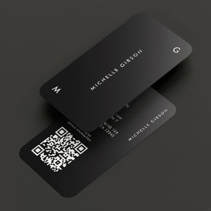 Professional Minimal Black Ombre Simple Business Card