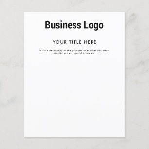 Professional Minimal Business Logo Promotional  Flyer