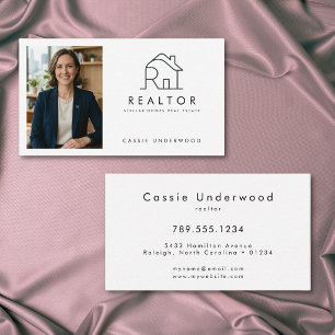 Professional Minimal Modern Real Estate  Business Card