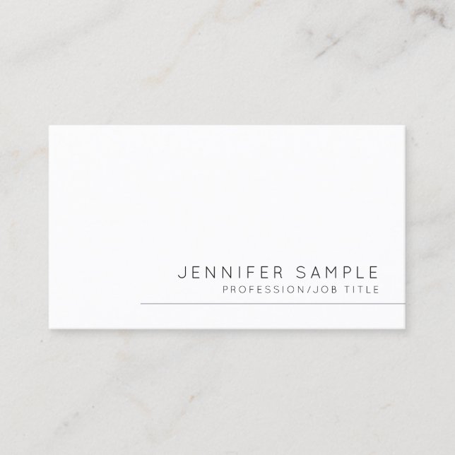Professional Minimal Modern Template Cute Creative Business Card (Front)