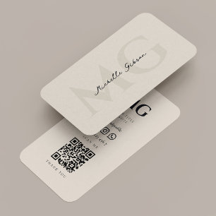Professional Minimal Simple Sand Modern Business Card