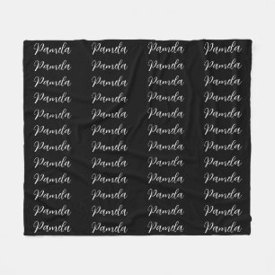 Professional Minimalist Add Name Personalised Fleece Blanket
