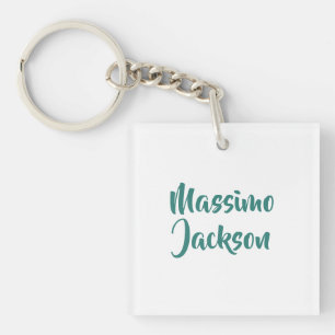 Professional Minimalist Add Name Personalised Key Ring