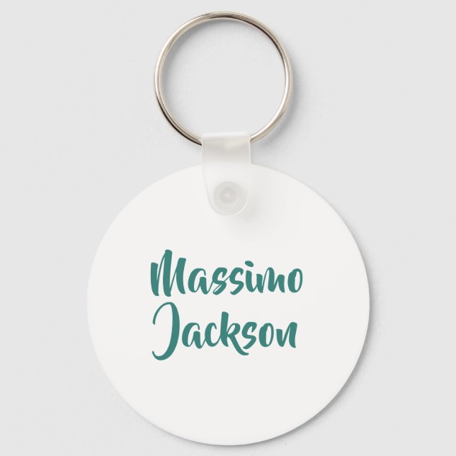 Professional Minimalist Add Name Personalised Key Ring (Front)