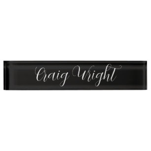 Professional Minimalist Add Name Personalised Nameplate