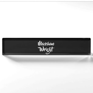Professional Minimalist Add Name Personalised Nameplate