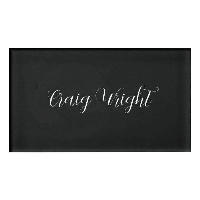 Professional Minimalist Add Name Personalised Tag (Front)