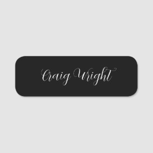 Professional Minimalist Add Name Personalised Tag