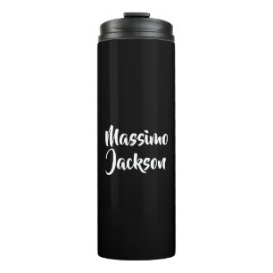 Professional Minimalist Add Name Personalised Thermal Tumbler