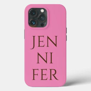 Professional minimalist add your name iPhone 13 pro case