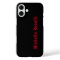 Professional Minimalist Black Red Modern Plain
