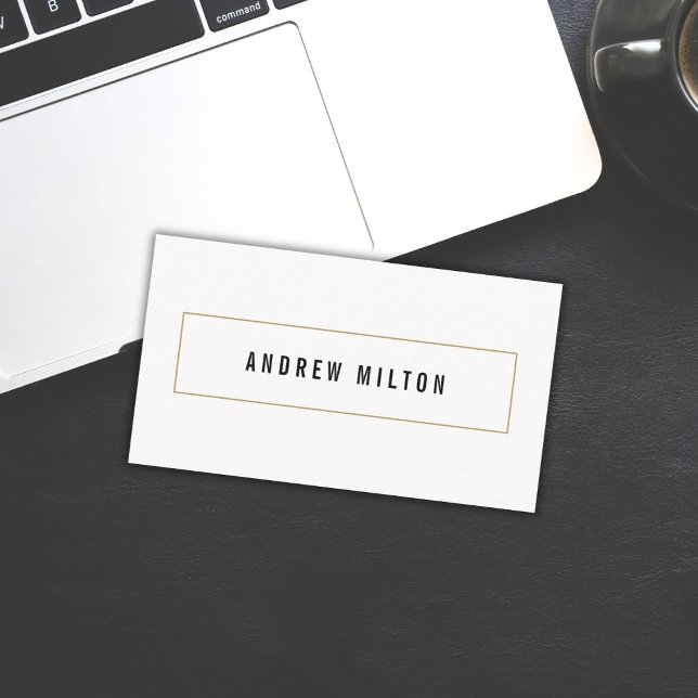 Professional Minimalist Black White Consultant Business Card (Creator Uploaded)