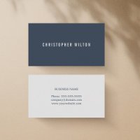Professional Minimalist Blue Light Grey Consultant