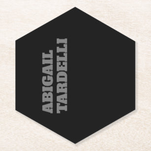 Professional minimalist bold modern custom plain paper coaster