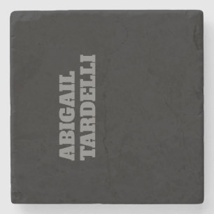 Professional minimalist bold modern custom plain stone coaster