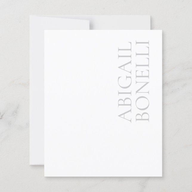 Professional minimalist bold modern grey red white (Front)