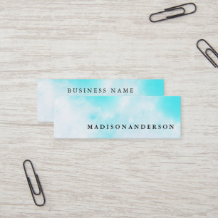 Professional Minimalist Brown Kraft Sand Paper Mini Business Card