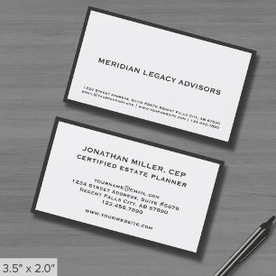 Professional Minimalist Business Card