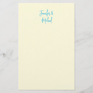 Professional minimalist calligraphy name stationery