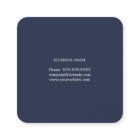 Professional Minimalist Dark Blue White Consultant