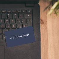 Professional Minimalist Dark Blue White Consultant