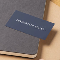 Professional Minimalist Dark Blue White Consultant