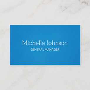 Professional Minimalist Grainy Blue Business Card
