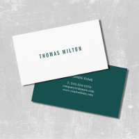 Professional Minimalist Green White Consultant
