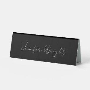 Professional minimalist handwriting black