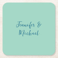 Professional minimalist light teal calligraphy