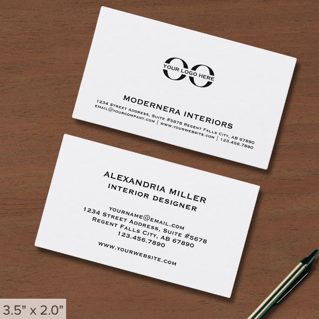 Professional Minimalist Logo Business Card (Creator Uploaded)