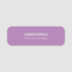 Professional minimalist modern add your name name tag