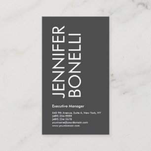 Professional minimalist modern bold text grey  enclosure card