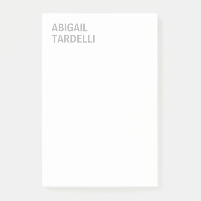 Professional minimalist modern custom plain post-it notes (Front)
